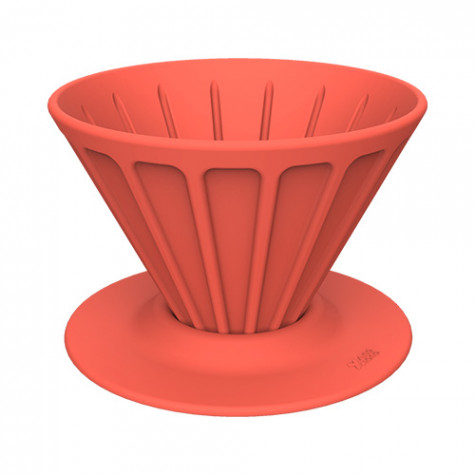 Xiong and Yang Coffee Portable Silicone Filter Cup Red